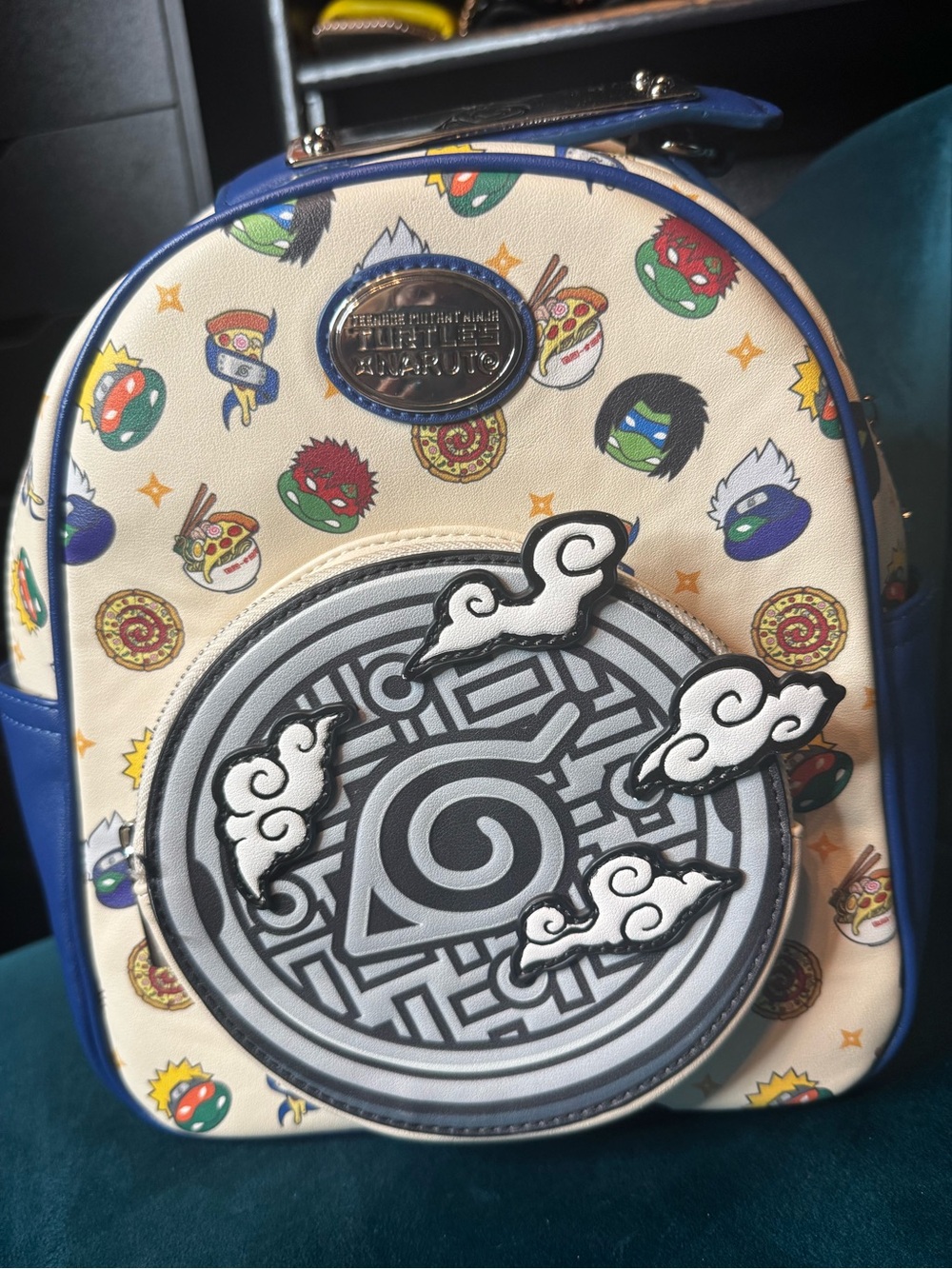 Loungefly Naturo X TMNT Nickelodeon Mini Backpack with Iconic Spiral Patch 🧡